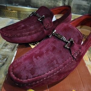 New Royal Shoes USA Men's Maroon Driver / dress shoes. Mens size 8/ women's 9.5